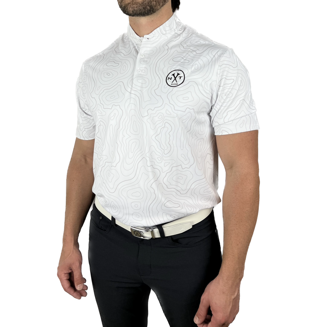 Topographic Blade Polo - White
