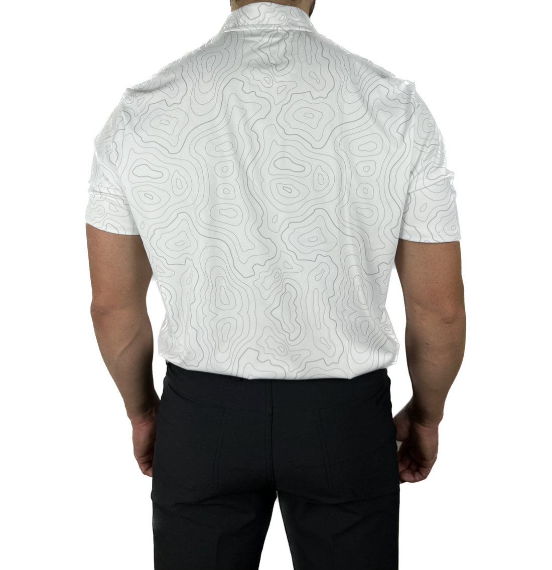 Topographic Blade Polo - White